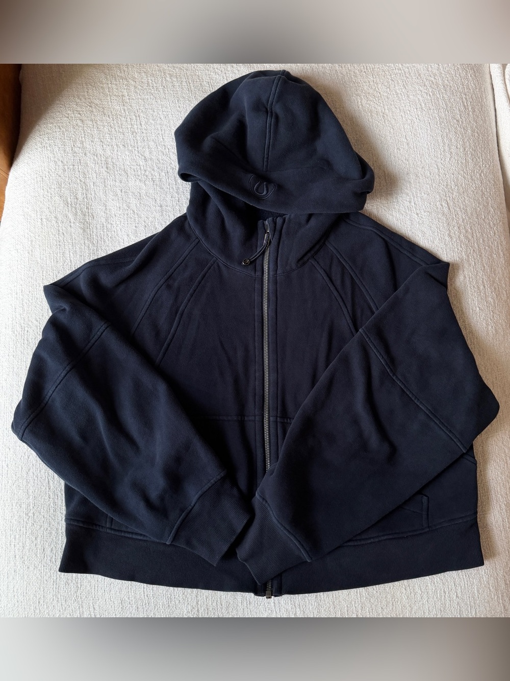 Pre-owned Lululemon Scuba Oversized Full-Zip Hoodie True Navy Size M/L